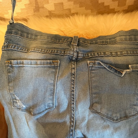 Flying Monkey Deconstructed Low Rise Skinny Jeans Sz 26 - Picture 6 of 7